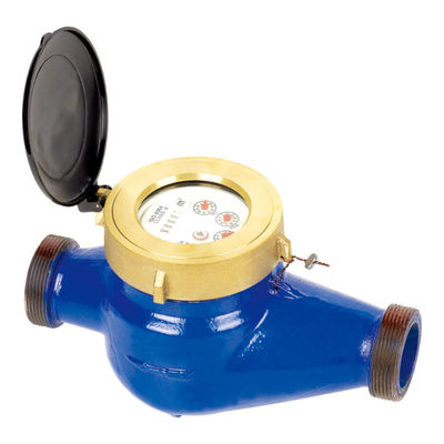 Lightweight dry type disc water meter LXSG 15E 50E with rotary impeller small size ensures quick installation and water flow measurement