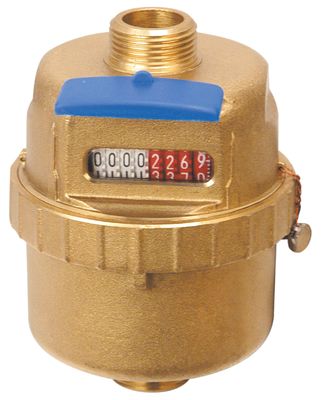 Smart Residential Water Meter with Digital Ultrasonic Water Flow Meter and Large Screen Display Showing Parameters in Loop