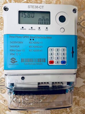 Three-phase Smart Electricity Meter with Remote Disconnect and 4G Communication for Solar Net Metering and EV Charging Stations